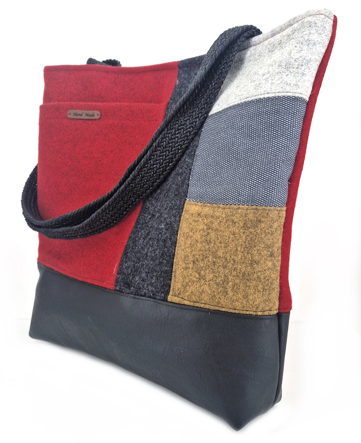 10045 FilzLiebe Shopper Seitenansicht rechts