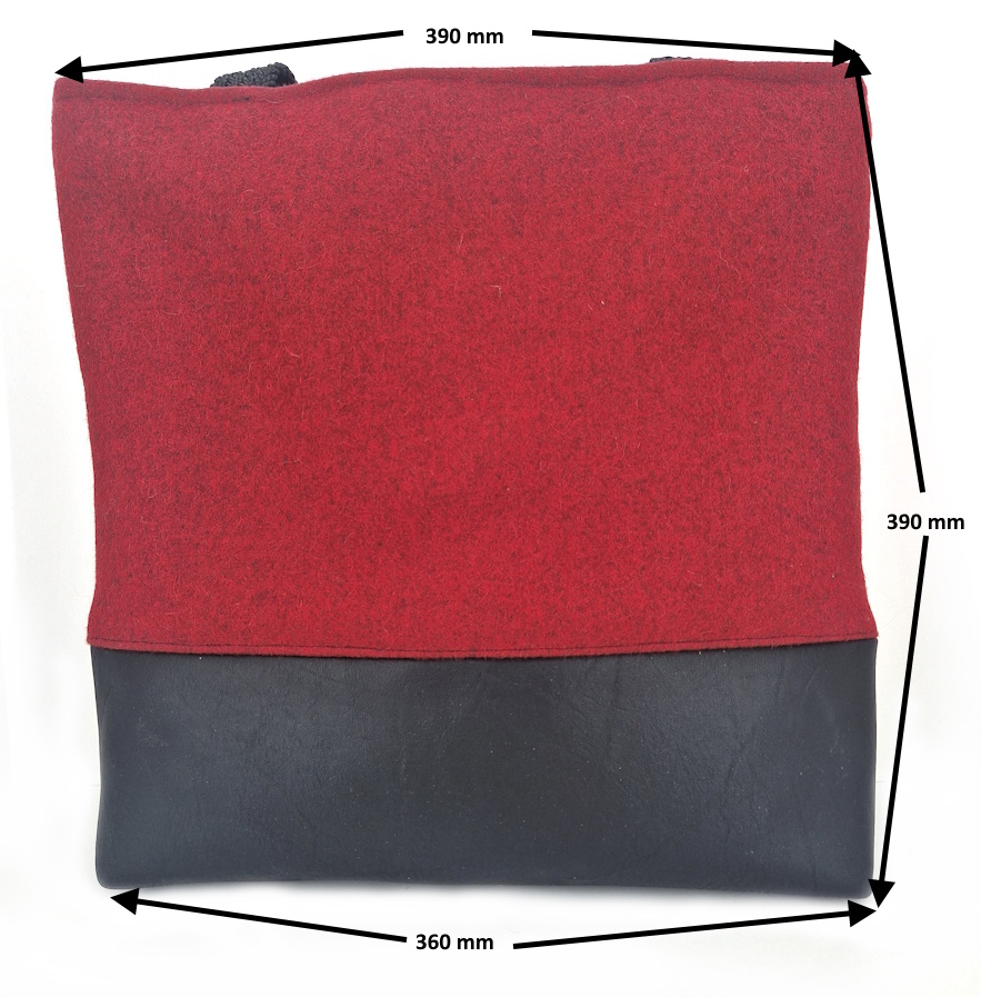 10045 FilzLiebe Shopper Maße