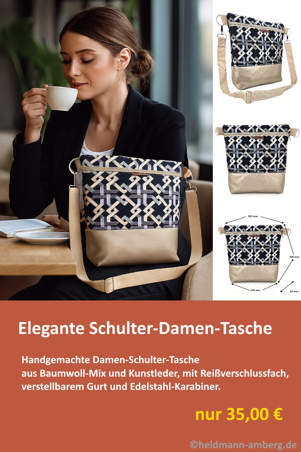 10065 Elegante Schulter-Damen-Tasche Werbung
