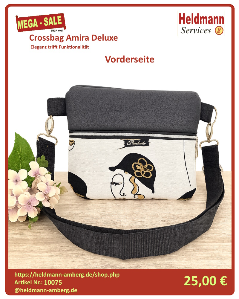 10075 Crossbag Amira Deluxe Vorderseite
