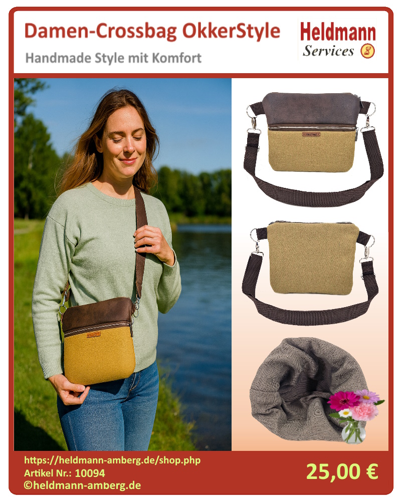 10094 Damen-Crossbag OkkerStyle