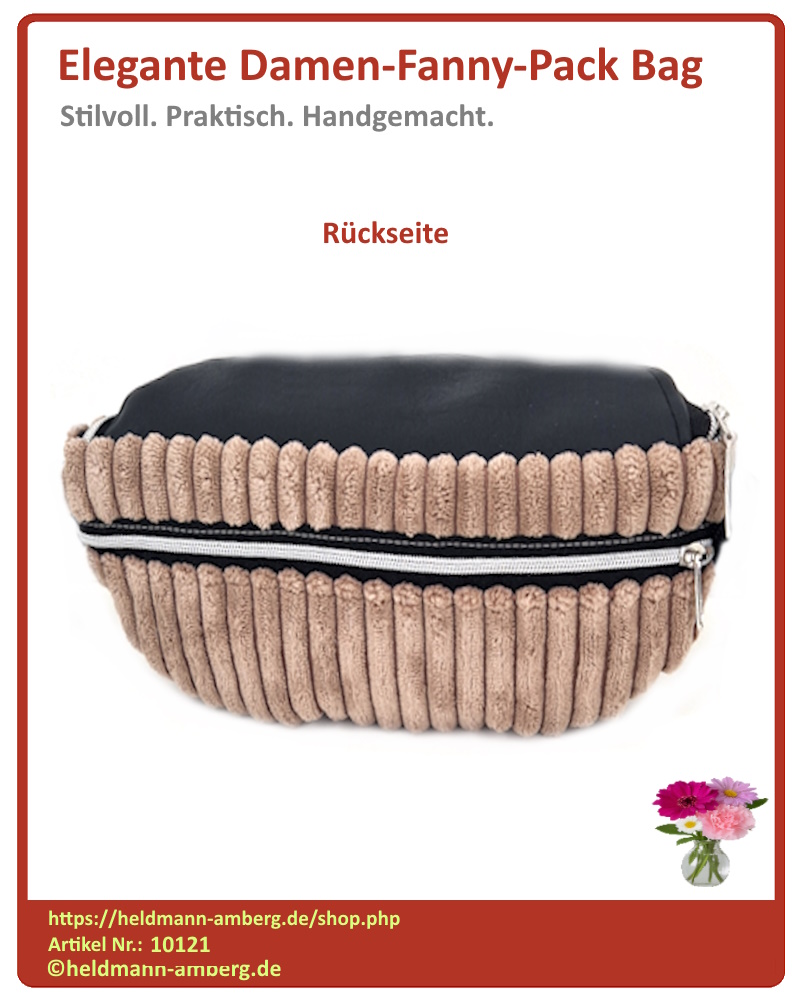 10121 Elegante Damen-Fanny-Pack Bag Rückseite