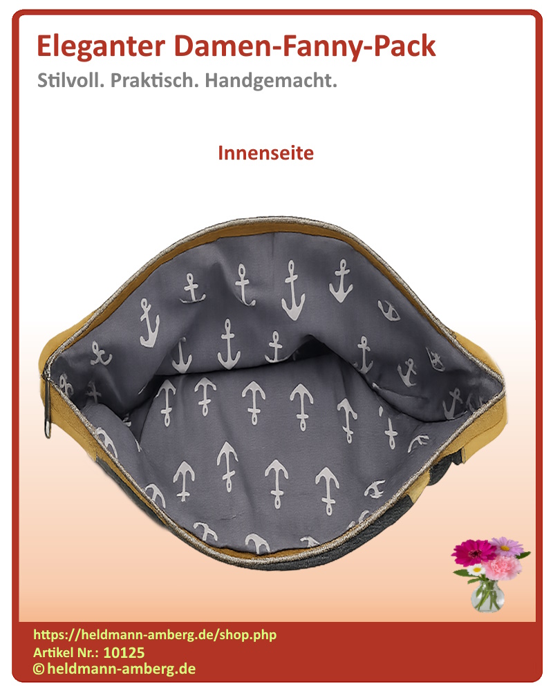 10125 Eleganter Damen-Fanny-Pack Innenseite