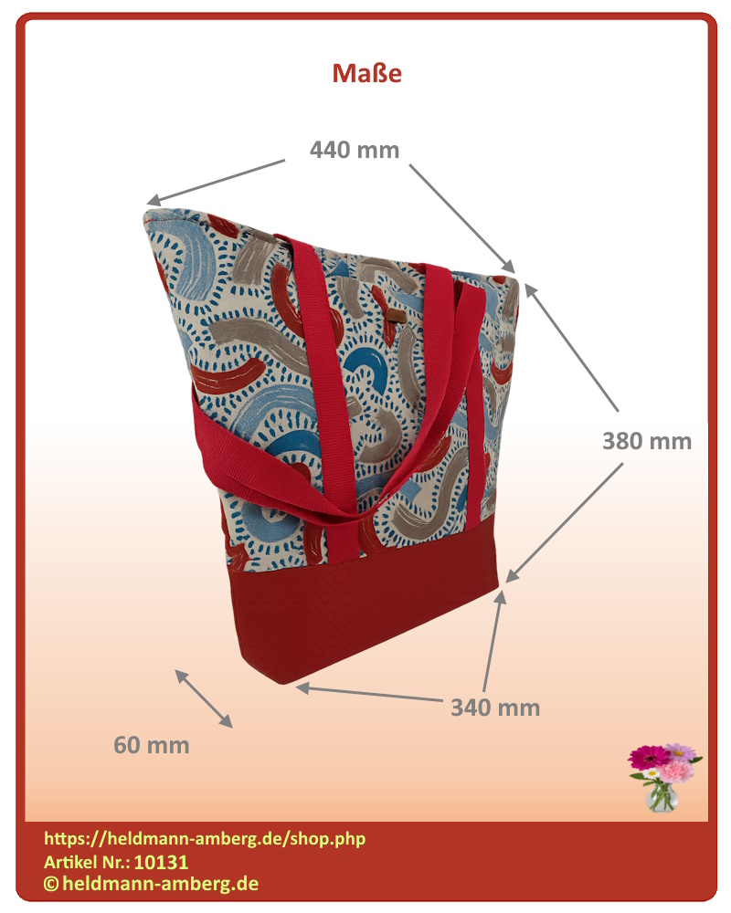 10131 Shopper Red Style Maße