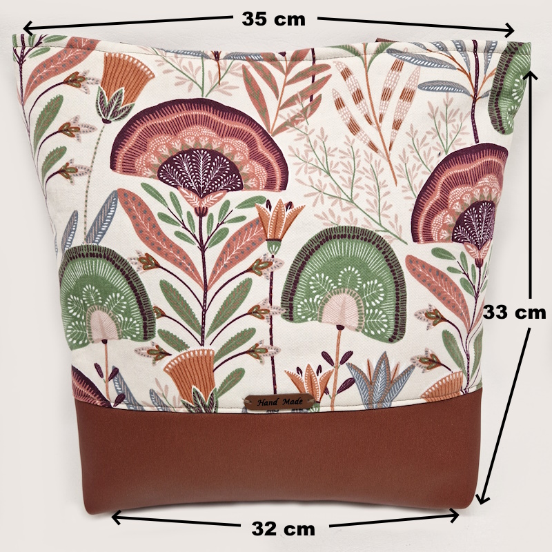 Damen-Citybag Flower-Power Maße