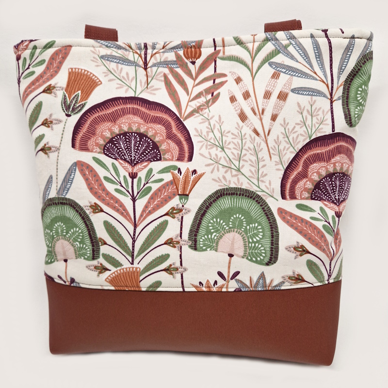 Damen-Citybag Flower-Power Rückseite