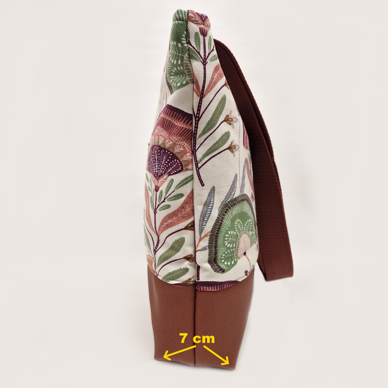 Damen-Citybag Flower-Power Seitenansicht