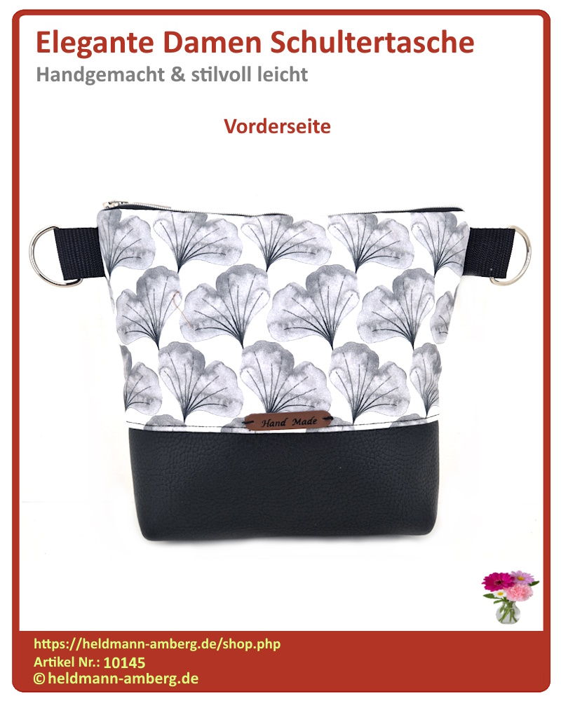10145 Elegante Damen Schultertasche Vorderseite